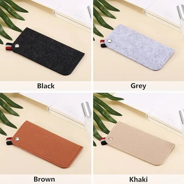 hot sale cheap gray blue black for most soft portable bag pen glasses case pouch foldable protective eyeglasses cover