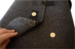 Fornecedores on-line da China vascara bolsa dobrável personalizada de feltro para laptop bolsa de ombro mensageiro mochila pasta bolsa postal para homens