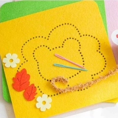 مجموعة خياطة لوحة التطريز من لعبة مونتيسوري التنويرية