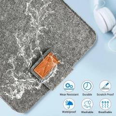 Túi đựng máy tính xách tay bằng nỉ mềm mại, nhẹ, bền, di động để bảo vệ màn hình máy tính