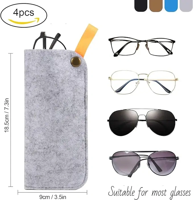 cheap bulk buy unisex kids merino wool foldable easy felt personalized hard sunglasses glasses eyeglasses pouch case
