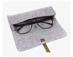 New fashion wholesale high quality glasses display custom handmade polyester felt eye glass case made in China