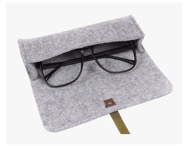 New fashion wholesale high quality glasses display custom handmade polyester felt eye glass case made in China