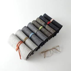 Soft glasses pouch bag Eyewear case glasses case with band multiple pairs sunglasses holder sleeve for travel storage