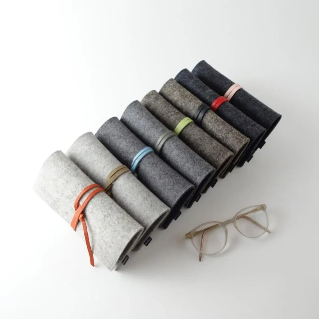 Soft glasses pouch bag Eyewear case glasses case with band multiple pairs sunglasses holder sleeve for travel storage