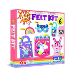 Kit de couture en feutre pour sac, masque, fanion, arc-en-ciel, porte-manteau, lapin