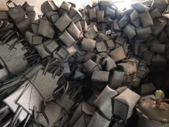 túi xách tay bán buôn bán chạy hàng mới về cảm thấy đơn giản du lịch tái sử dụng tùy chỉnh in 6 chai rượu túi tote