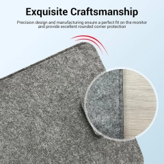 Túi đựng máy tính xách tay bằng nỉ mềm mại, nhẹ, bền, di động để bảo vệ màn hình máy tính