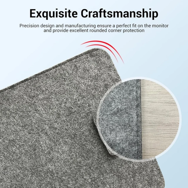 Túi đựng máy tính xách tay bằng nỉ mềm mại, nhẹ, bền, di động để bảo vệ màn hình máy tính