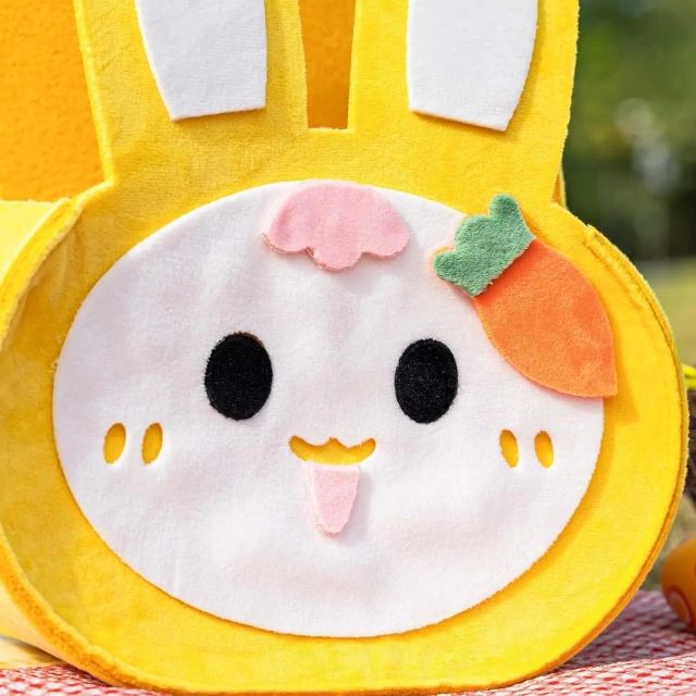 Décorations de Pâques en gros à faible MOQ, nouveautés de fête pour enfants, feutre, lapin de Pâques, bonbons, sacs cadeaux, chasse aux œufs en tissu, paniers de Pâques