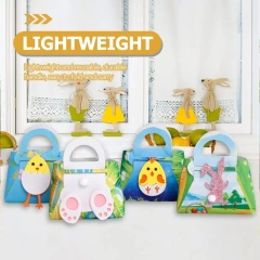 عينة مجانية معتمدة من CPC CE للبيع بالجملة أكياس تخزين مخصصة للحلوى وغطاء شجرة وزجاجة نبيذ وسلال من اللباد وحقائب هدايا عيد الميلاد