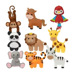 Kids Education DIY Toy Craft Felt Sewing Kit S8 Ocean Animals