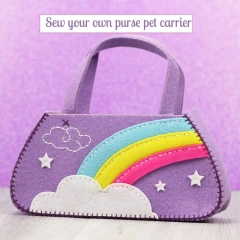 لعبة ممتعة للأطفال اصنع حقيبة يونيكورن بنفسك مجموعة خياطة من اللباد