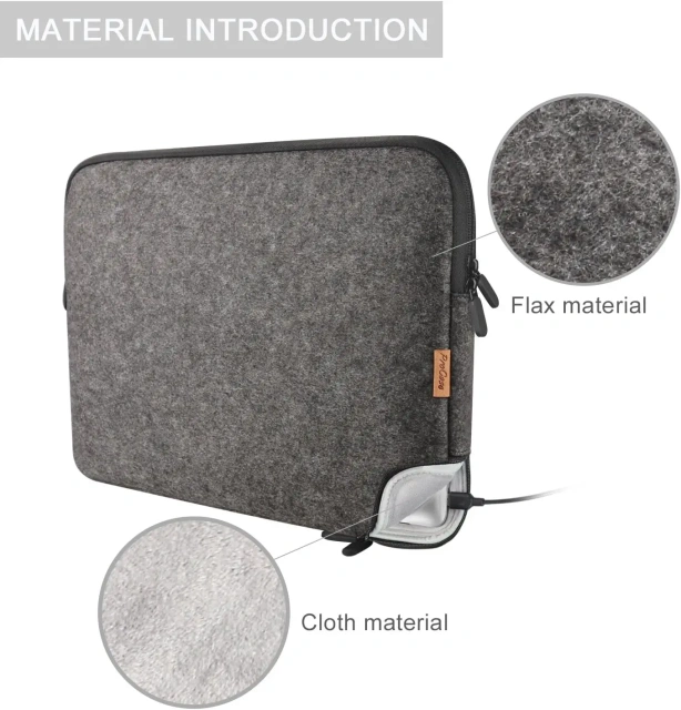 2024 nouveau produit personnalisé plat en feutre de laine housse de protection sac portable à main compartiment pour ordinateur portable support pour ordinateur portable