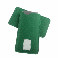 أغلفة هواتف محمولة مصنوعة من البوليستر المثقوب بإبرة RPET مطبوعة بشعار ملون حسب الطلب لجميع الهواتف هدية ترويجية بالجملة