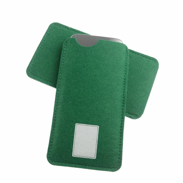 أغلفة هواتف محمولة مصنوعة من البوليستر المثقوب بإبرة RPET مطبوعة بشعار ملون حسب الطلب لجميع الهواتف هدية ترويجية بالجملة