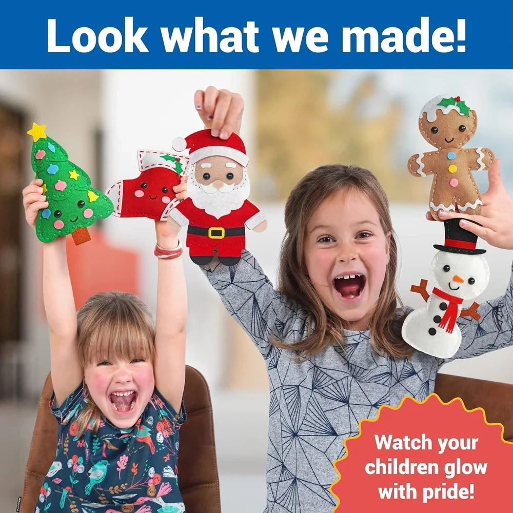 Kid Craft Art Soft Toy DIY Felt Sewing Kit S8 Christmas Gift