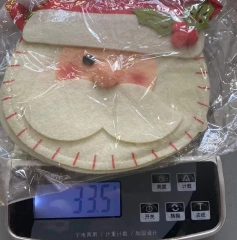 عينة مجانية من لوازم تزيين الكريسماس، سلة من اللباد على شكل رجل ثلج ورنة سانتا كلوز، أكياس هدايا صغيرة للأطفال من حلوى الكريسماس