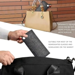 2024 hot design custom size felt soft slip pouch holder portable glasses eyeglasses storage case bags for women men