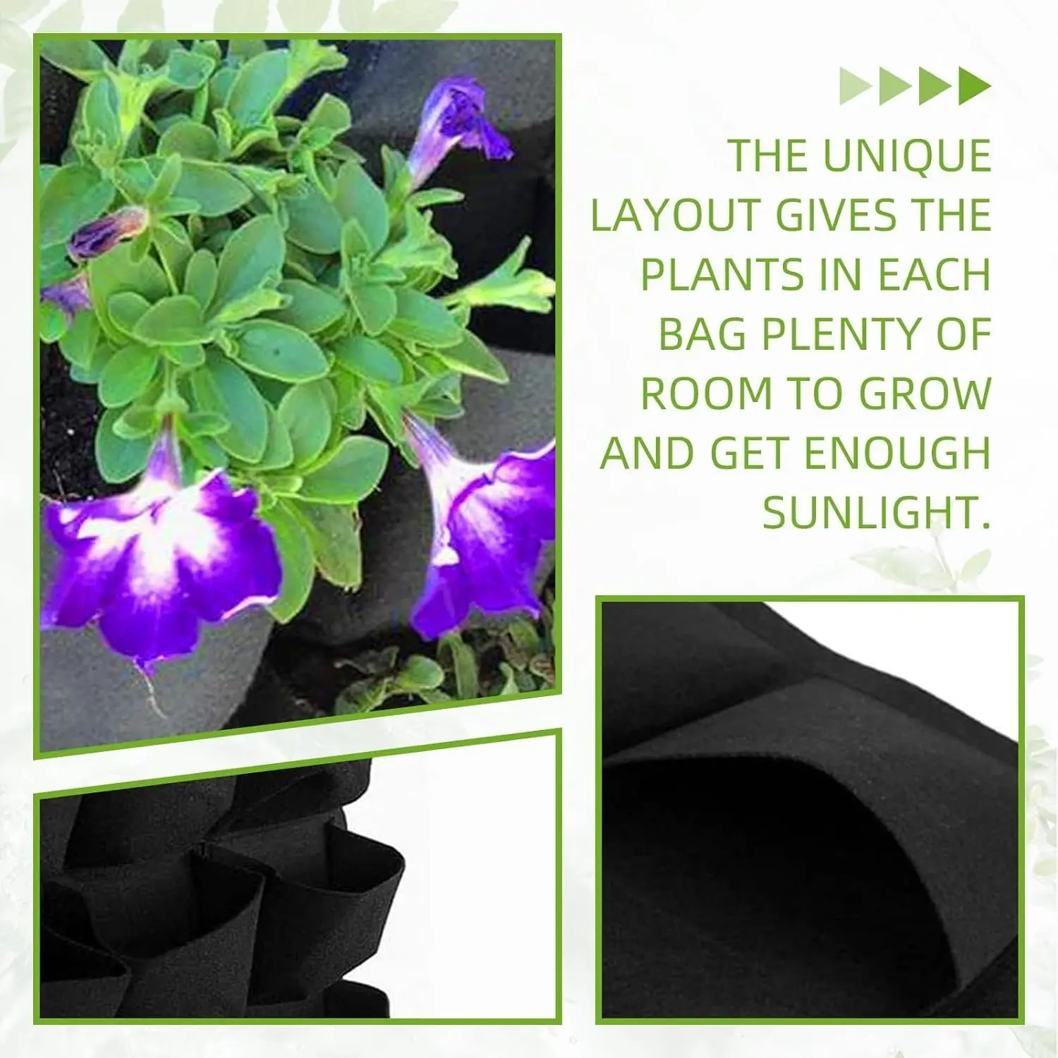 cheap bulk buy new fashion balcony railing fence yard garden home decor horizontal wall planter grow bags hanging flower pot