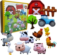 Kit de costura de feltro para artesanato infantil personalizado faça você mesmo S12 animais de fazenda