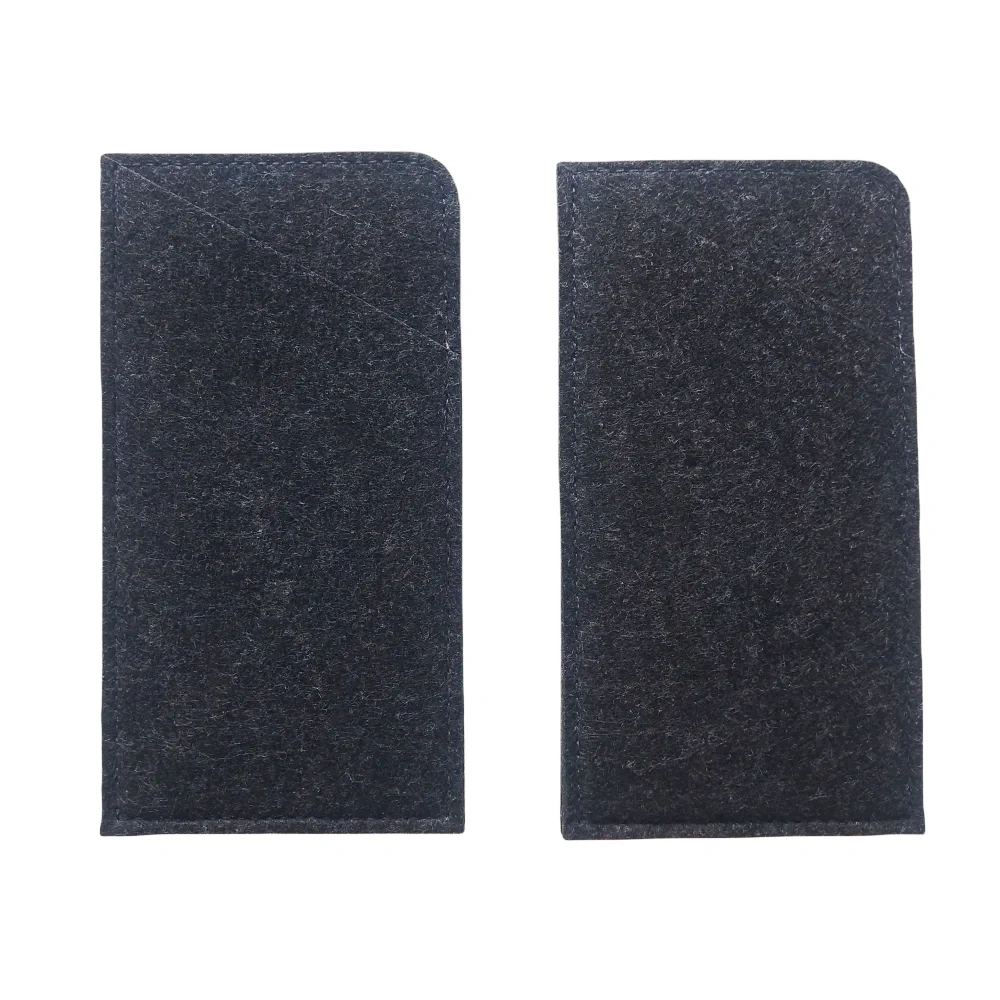 wholesale custom felt pocket 2mm 3 layers carrying out felt bag eyeglassed phone case cover Capsule case