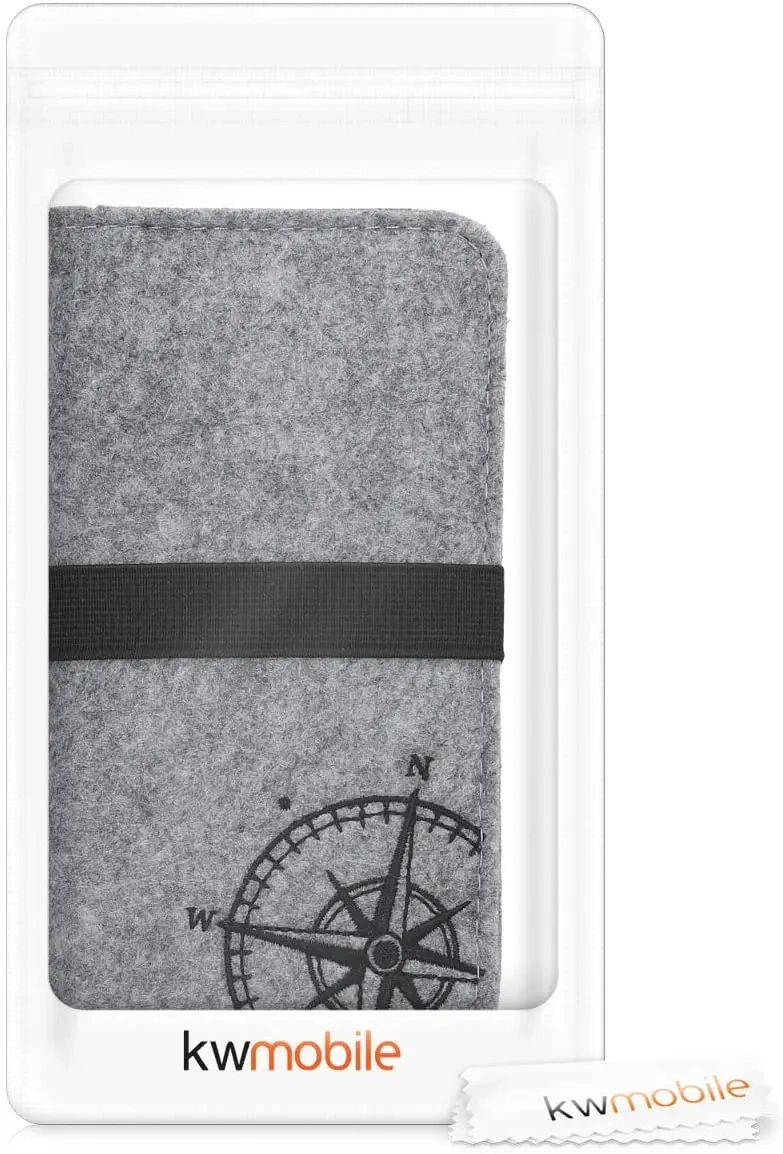 Felt Storage Sleeve Pouch for Cellphone Protective Felt Wallet Pocket Holder Bag Pens Sunglasses Cover