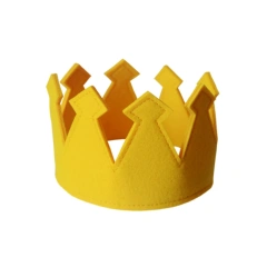 Chapeau d'anniversaire pour bébé en feutre personnalisé, bon marché, réutilisable, mignon, couronne