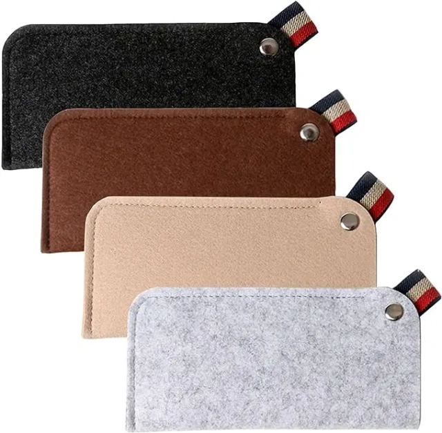 hot sale cheap gray blue black for most soft portable bag pen glasses case pouch foldable protective eyeglasses cover