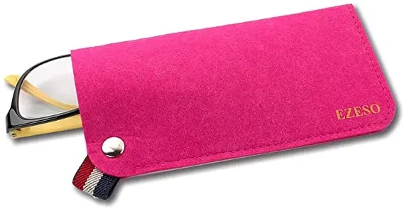 wholesale custom handmade luxury aluminum handmade travel glasses storage pouch leather felt eyeglasses cases for sunglasses