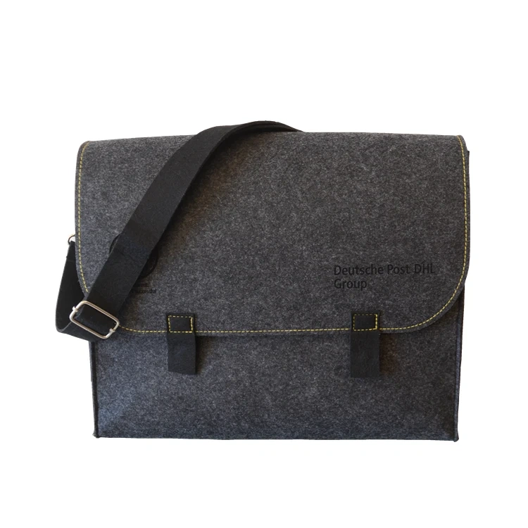 Online China suppliers vascara foldable tote custom felt laptop shoulder messenger bag backpack briefcase postal satchel for men