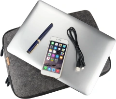 2024 nouveau produit personnalisé plat en feutre de laine housse de protection sac portable à main compartiment pour ordinateur portable support pour ordinateur portable
