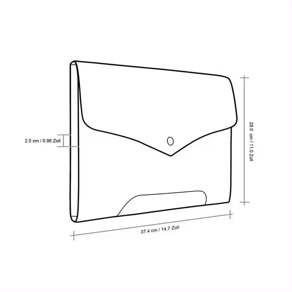 Custom logo business A4 size file holder laptop computer messenger pouch envelope sleeve felt document cover handbag for women
