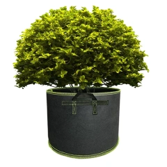 Giá Chậu trồng cây bằng nỉ chống chịu thời tiết 10 gallon 5 gói dày nhất Tay cầm gia cố không dệt Túi sục khí trồng cây