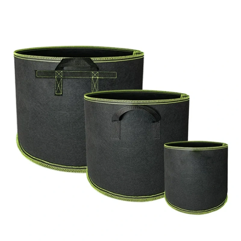 Price Weatherproof Felt Nursery Planter Pot 10 Gallon 5 Packs Thickest Non Woven Reinforced Handles Aeration Plant Grow Bags