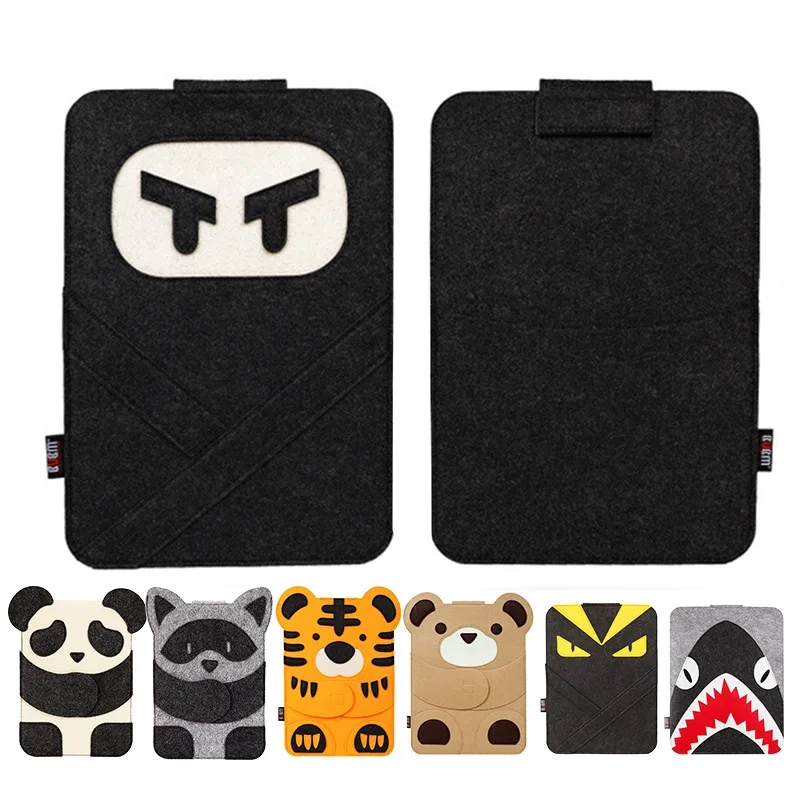 Custom premium fabric laptop storage carrier novelty gift for men women portable big capacity lightweight felt computer bag
