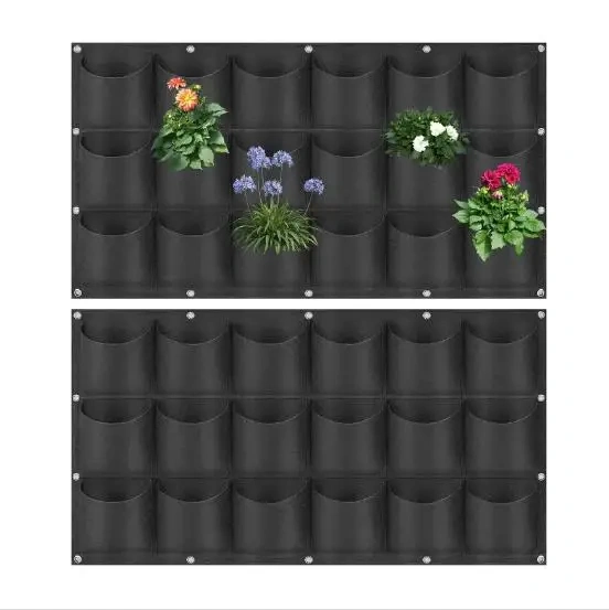cheap bulk buy new fashion balcony railing fence yard garden home decor horizontal wall planter grow bags hanging flower pot