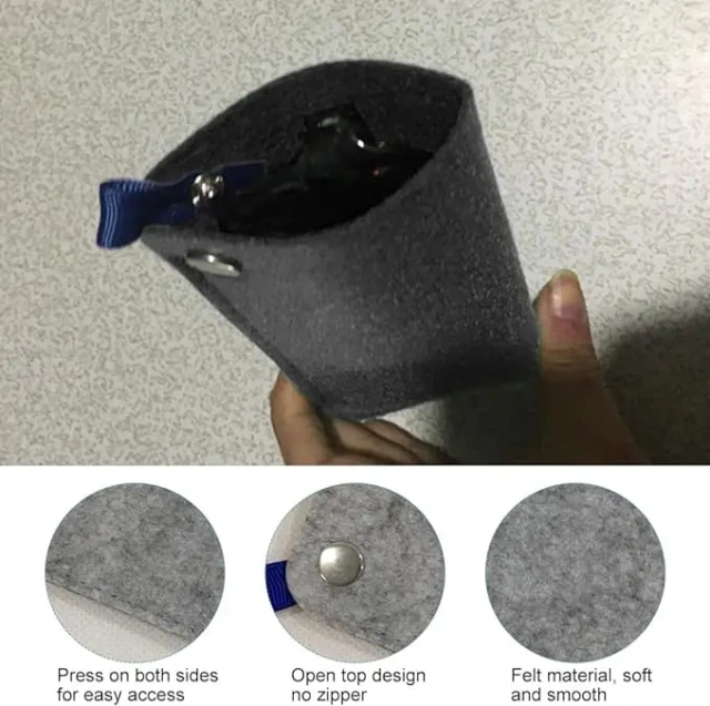 vente en gros de superbes couleurs, ajustement parfait, recyclage, pliage, grand portefeuille à manches en feutre, transport de boîtes à lunettes, étui à lunettes de soleil