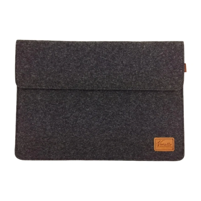 Simple custom design 13 inch mottled black felt sleeve case laptop felt bag for smartphone documents