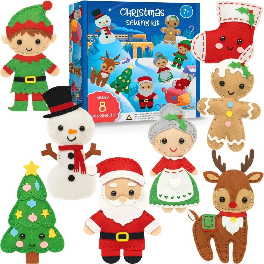 Kid Craft Art Soft Toy DIY Felt Sewing Kit S8 Christmas Gift