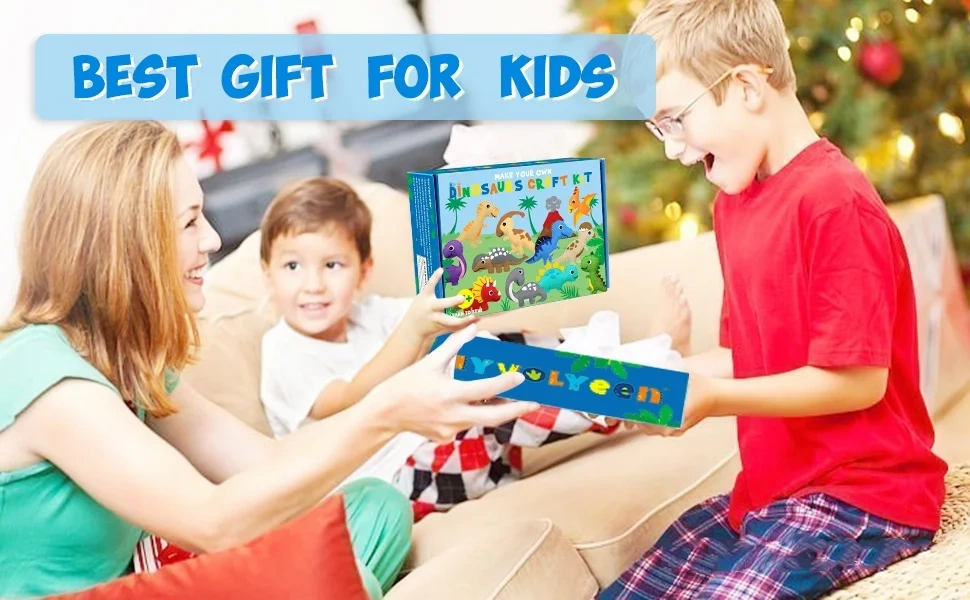 Kids Education Toy Craft Art DIY Felt Sewing Kit S14 Dinosaur