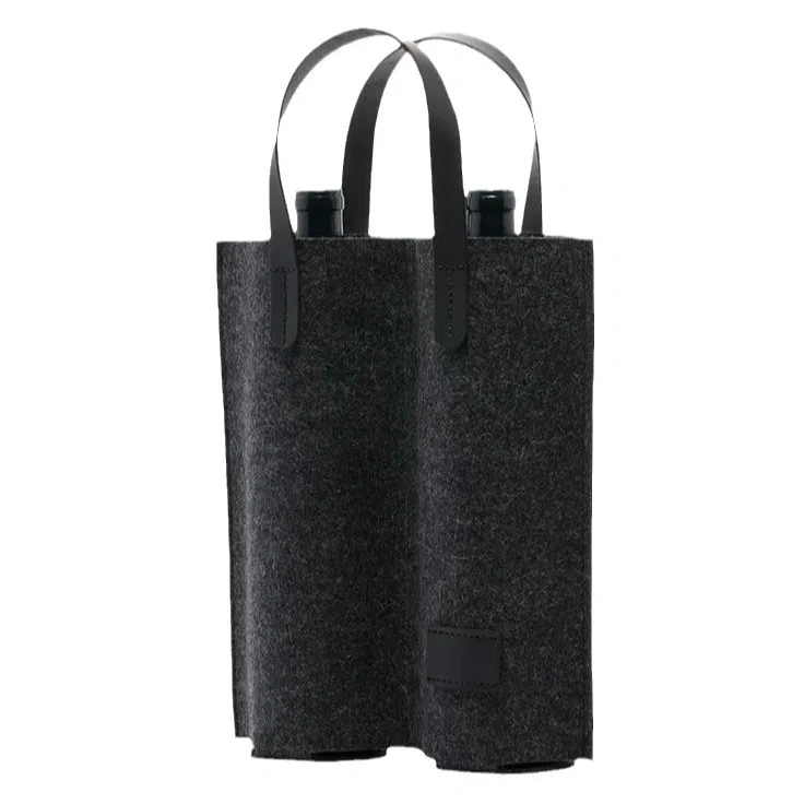 New Durable Wine Carrier Single Bottle Wine Tote Bag Beer Cans Champagne Water Drink Custom Wine Bottle Bag