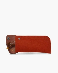 vente en gros drôle unisexe coloré transportant mince en cuir souple feutre étui à lunettes pliable pochette à lunettes de soleil pour enfants