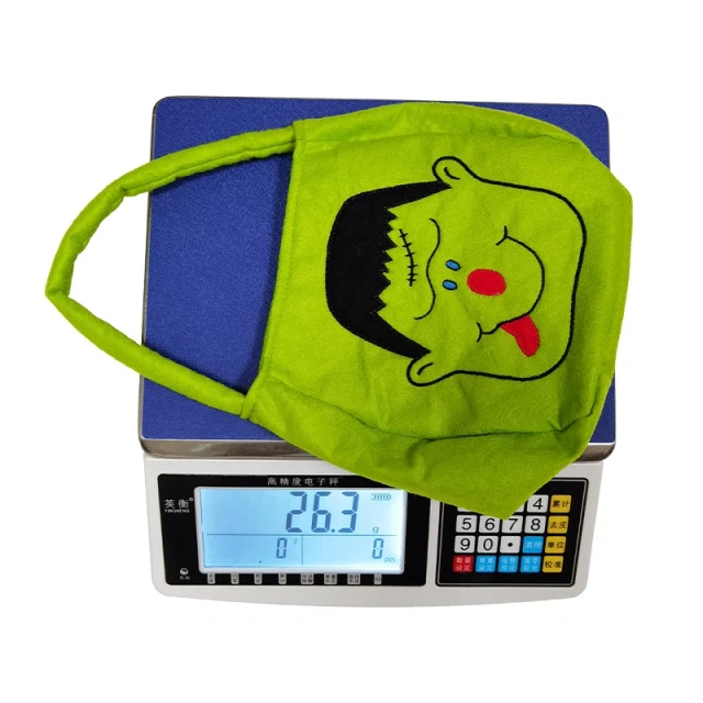 Sac à bonbons d'Halloween en feutre avec logo personnalisé 2024 Trick or Treat