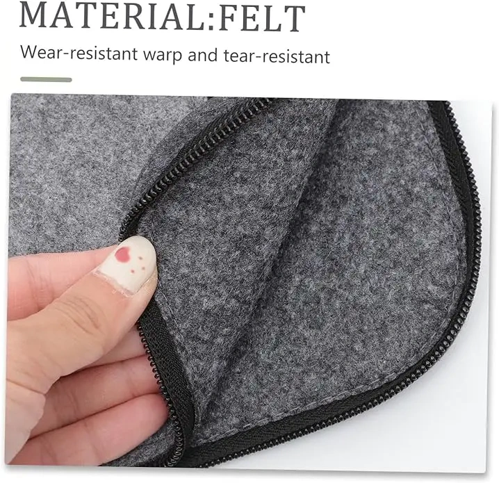 2024 product new edition charcoal gray business felt notebook case carrying package pouch laptop bag with handle