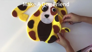 Kit de costura de fieltro personalizado para aprender a hacer un amigo zorro con ropa y accesorios