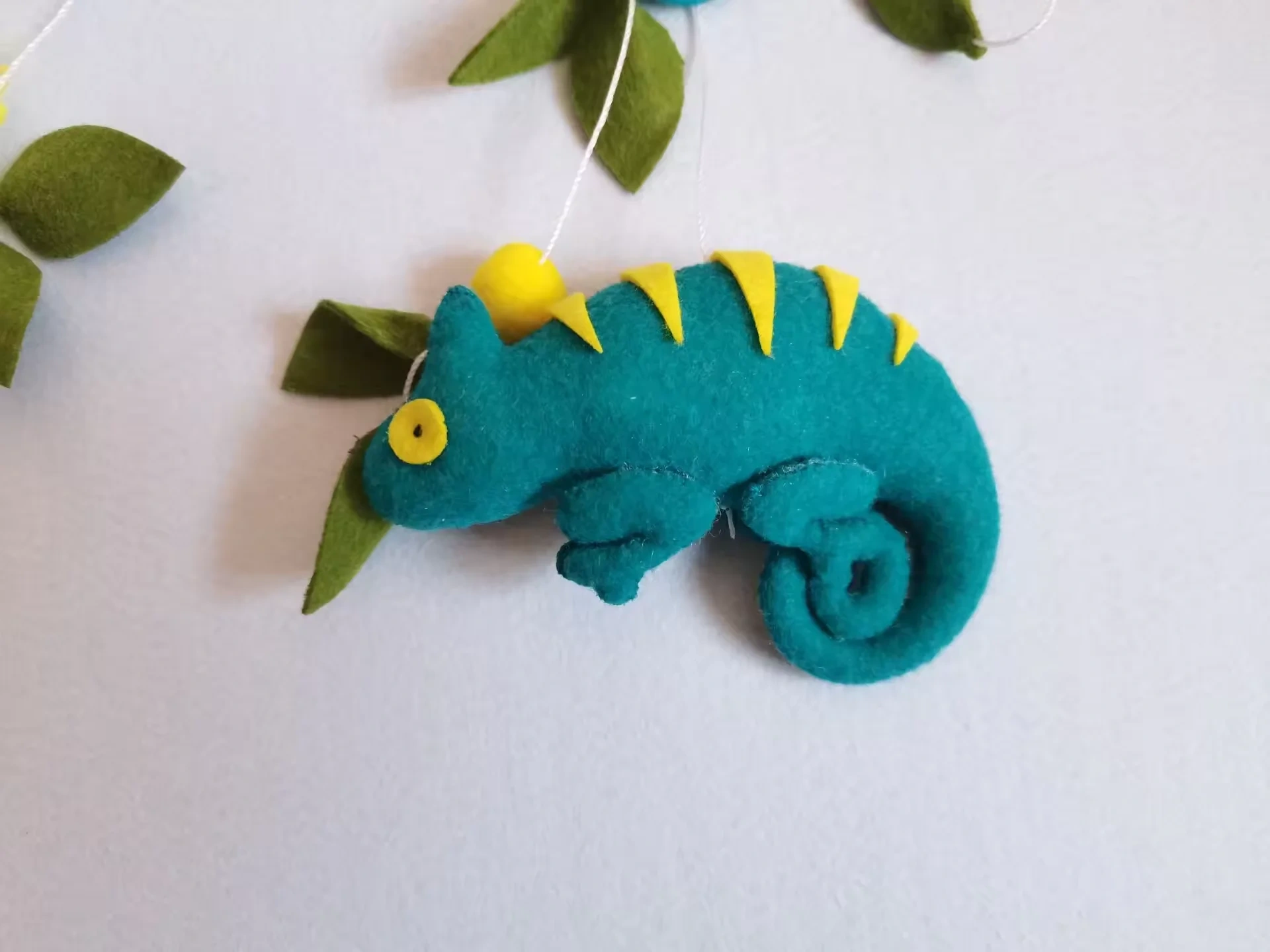 Toucan Parrot Butterfly Nursery Lizard Sloth Felt Baby Mobile