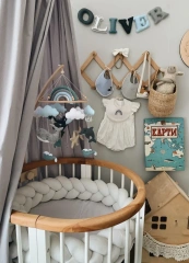 Móbile de berço de feltro Sea Rainbow Sea Star Baleia Golfinho