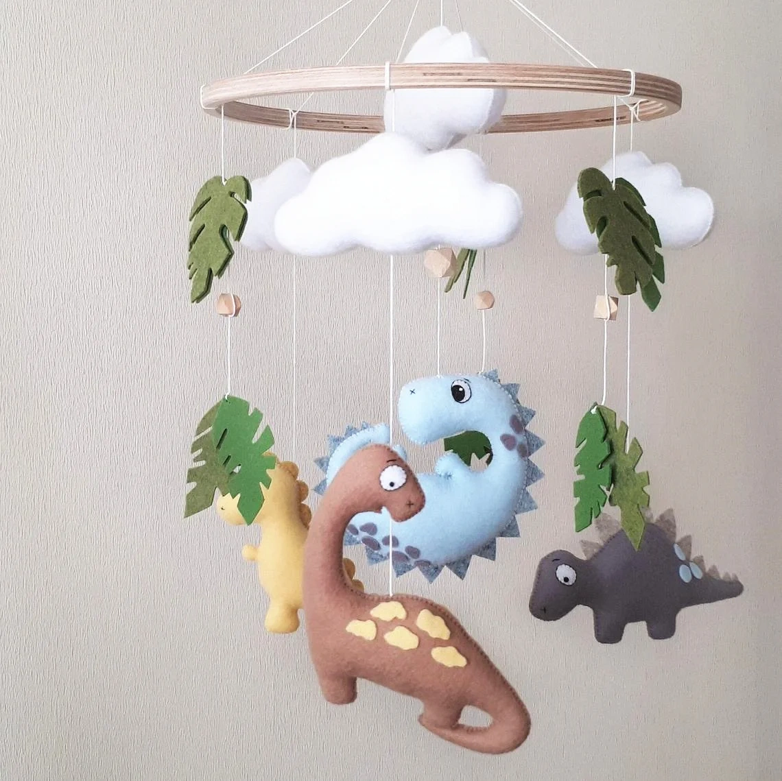 Progift Space Dragon Dinosaur Nursery Felt Crib Baby Mobile