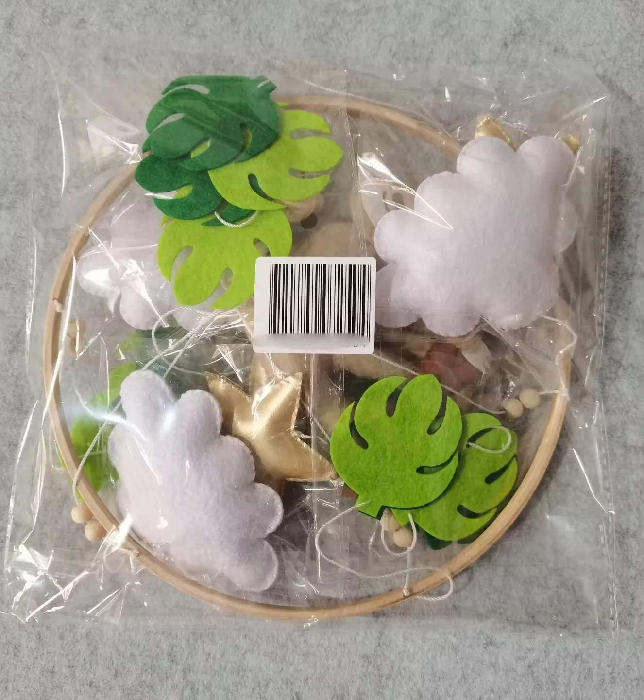 Handmade Stuffing Sloth Babi Nursery Felt Crib Baby Mobile